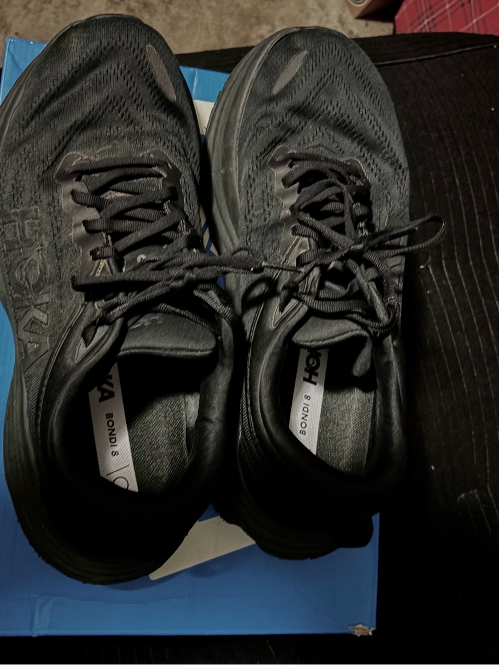 Hoka Bondi 8 Men's Running Shoes - Black